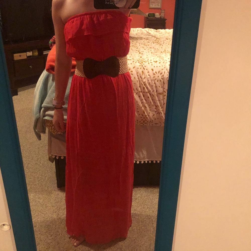 Coral Maxi Dress